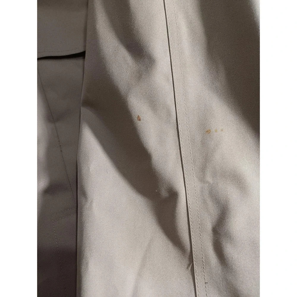 J.G. Hook Trench Coat Mens 40L Beige Belted Wool‎ Liner Rain Long Classic